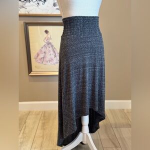 5 for $30 XHILARATION Gray A-Line Skirt with High-Low Hem